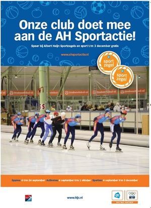 AH sportactie, lever je kaarten in en kom schaatsen