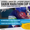 Zaterdag 4 januari Daikin Marathon Cup met korting