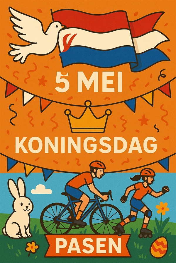 Trainingen van de pupillen tijdens Pasen, Koningsdag en 5 mei