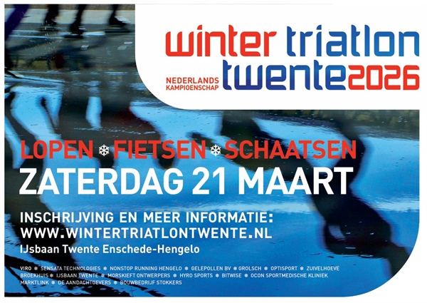 21 maart 2026 Winter triatlon, schrijf je NU in