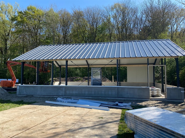 Bouw materialenpaviljoen