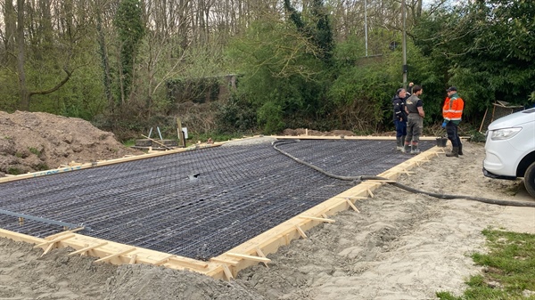 Bouw materialenpaviljoen